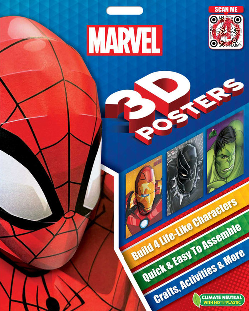 Marvel 3D Posters (Quick & Easy to Assemble Life-Like Characters, Plus Crafts, Activities, and More) by IglooBooks, 9781837717330