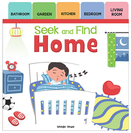 Seek And Find - Home : Early Learning Board Books With Tabs by Wonder House Books, 9789389432381