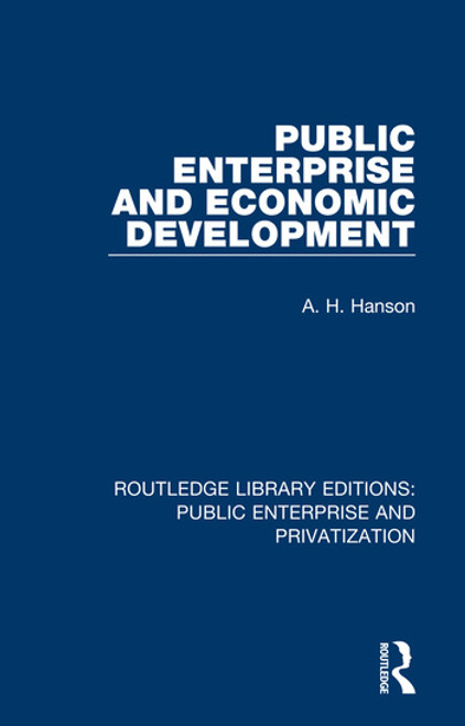 Public Enterprise and Economic Development - 9780367180058 by A. H. Hanson, 9780367180058