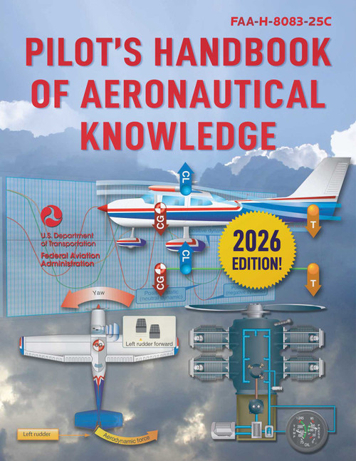 Pilot's Handbook of Aeronautical Knowledge (2026) (FAA-H-8083-25C) by Federal Aviation Administration, 9781510779877