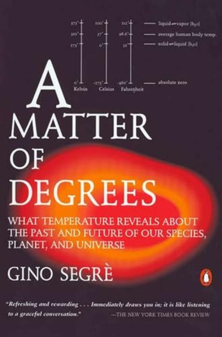 A Matter of Degrees (What Temperature Reveals about the Past and Future of Our Species, Planet, and Universe) by Gino Segre, 9780142002780