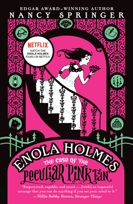 Enola Holmes: The Case of the Peculiar Pink Fan by Nancy Springer, 9780142415177