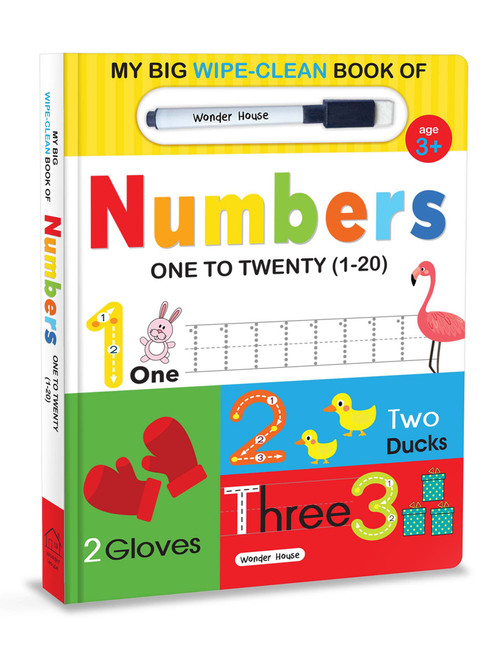 My Big Wipe And Clean Book of Numbers for Kids (1 to 20) by Wonder House Books, 9789354401121