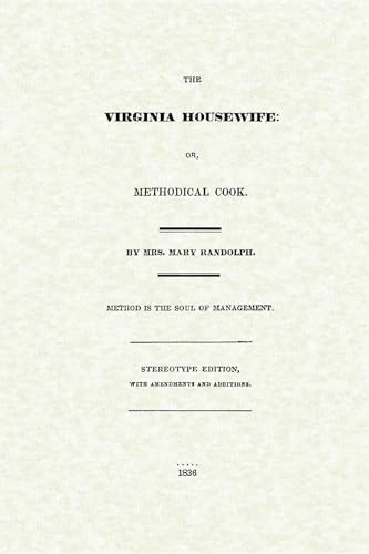 The Virginia Housewife by Applewood Books, 9781429090063