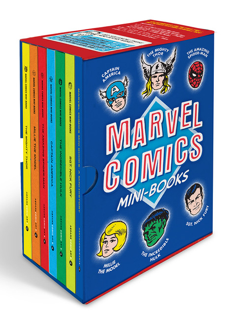 Marvel Comics Mini-Books Collectible Boxed Set (A History and Facsimiles of Marvel's Smallest Comic Books) (Miniature Edition) by Marvel Entertainment, Mark Evanier, Geoff Spear, 9781419743429