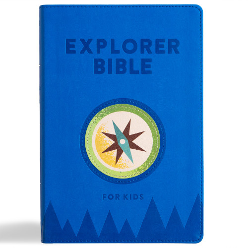 KJV Explorer Bible for Kids, Royal Blue LeatherTouch (Placing God's Word in the Middle of God's World) by Holman Bible Publishers, 9798384502319