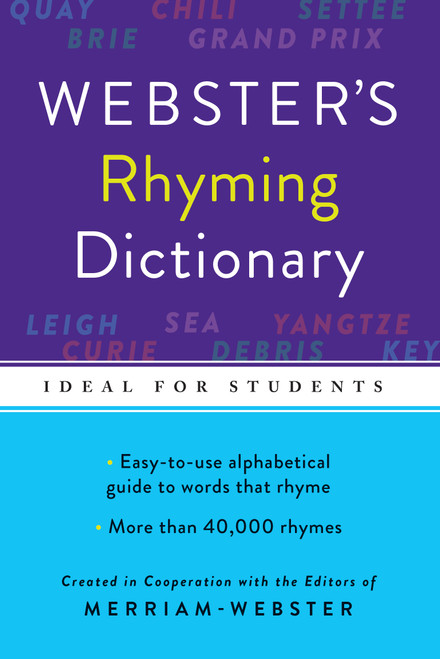 Webster's Rhyming Dictionary by Merriam-Webster, 9781596951747