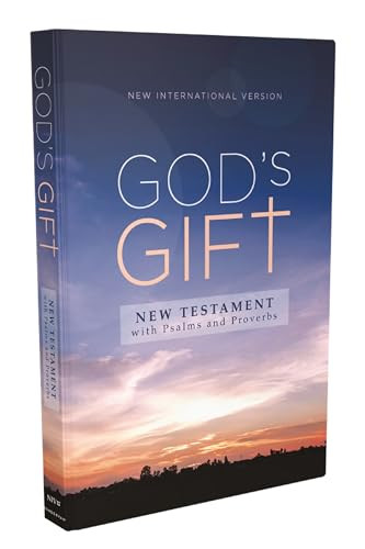 NIV, God's Gift New Testament with Psalms and Proverbs, Pocket-Sized, Paperback, Comfort Print (Miniature Edition) by Zondervan, 9780310454915