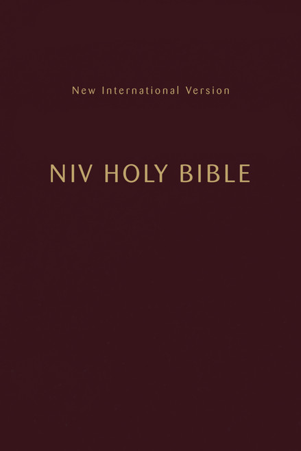 NIV, Holy Bible, Compact, Paperback, Burgundy, Comfort Print (Miniature Edition) by Zondervan, 9780310461241