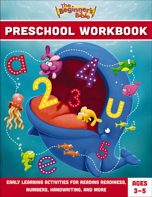 The Beginner's Bible Preschool Workbook (Early Learning Activities for Reading Readiness, Numbers, Handwriting, and More) by The Beginner's Bible, 9780310751670