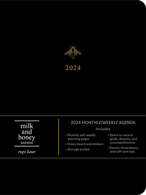 milk and honey 12-Month 2024 Monthly/Weekly Agenda Calendar by Rupi Kaur, 9781524883874