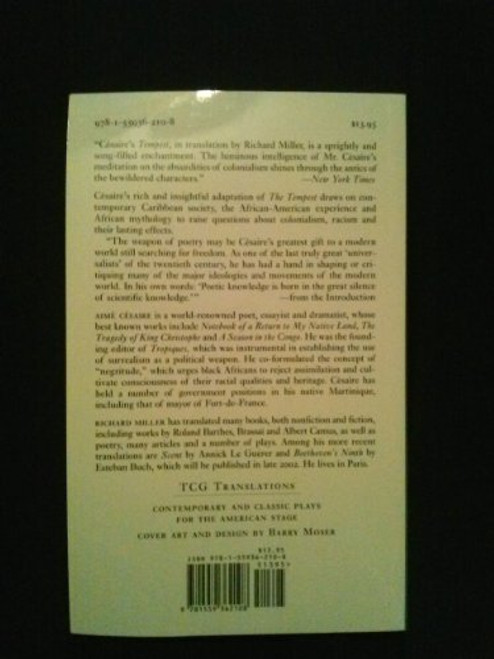 A Tempest by Aimé Césaire, Richard Miller, 9781559362108