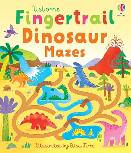 Fingertrail Dinosaur Mazes by Felicity Brooks, Elisa Ferro, 9781805075448