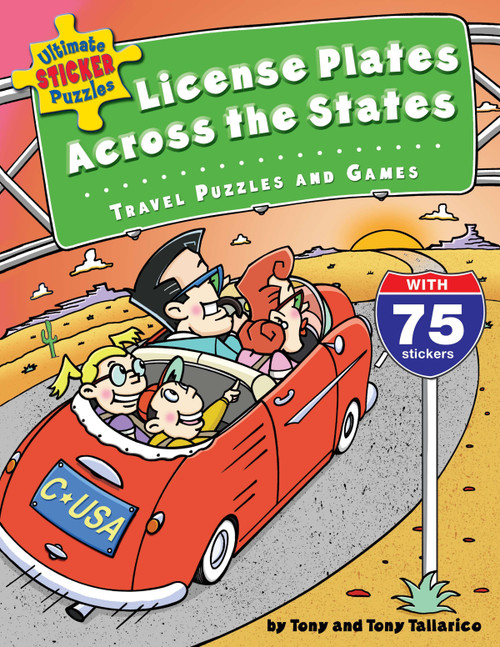 Ultimate Sticker Puzzles: License Plates Across the States (Travel Puzzles and Games) by Tony Tallarico, Tony Tallarico, 9780843177374