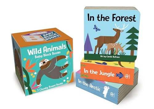 Baby Block Books: Wild Animals (Miniature Edition) by Carole Aufranc, duopress labs, 9781728295992