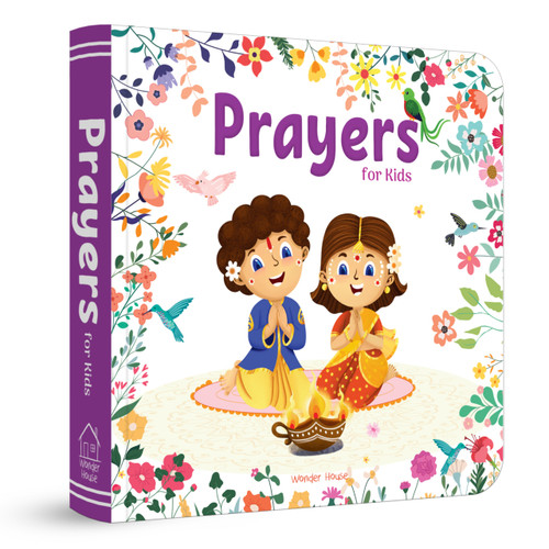 Prayers For Kids - Illustrated Prayer Book (Prayers in Three Languages) by Wonder House Books, 9789358565911