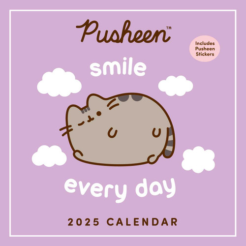 Pusheen 2025 Wall Calendar (Smile Every Day) by Claire Belton, 9781524887025