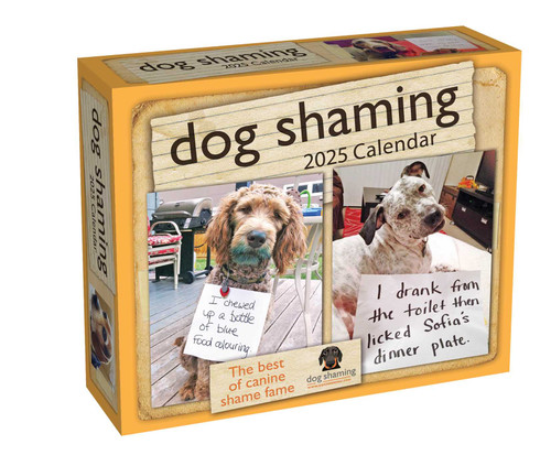 Dog Shaming 2025 Day-to-Day Calendar by Pascale Lemire, dogshaming.com, 9781524890766