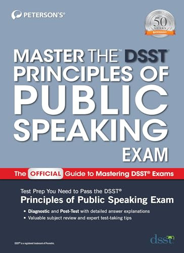 Master the DSST Principles of Public Speaking Exam by Peterson's, 9780768944709