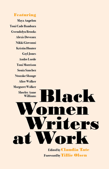 Black Women Writers at Work by Claudia Tate, 9781642598407