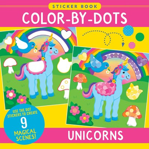 Color-By-Dots Sticker Book - Unicorns (Over 1,900 dot stickers to created incredible scenes) by Peter Pauper Press, Inc., Martha Day Zschock, 9781441343833