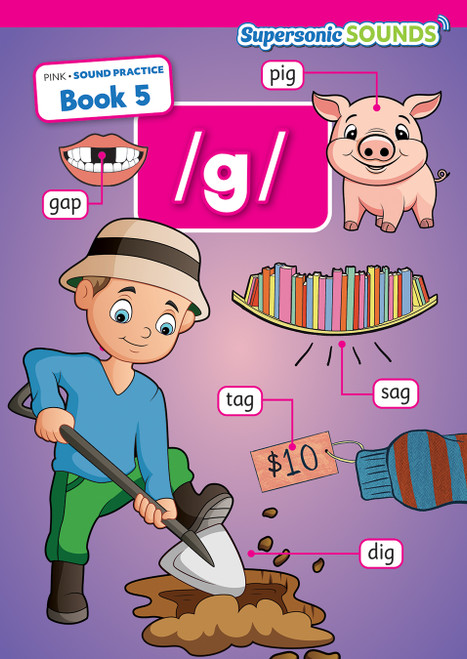 Pink Sound Practice Book 5 /g/ by N/A, 9798892323581