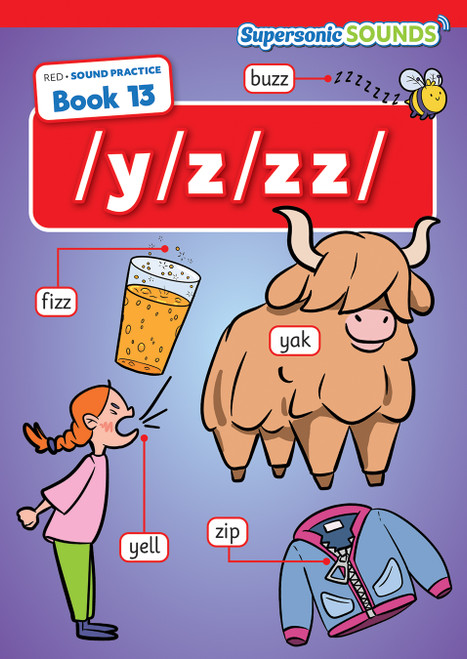 Red Sound Practice Book 13 /y/z/zz/ by N/A, 9798892323819