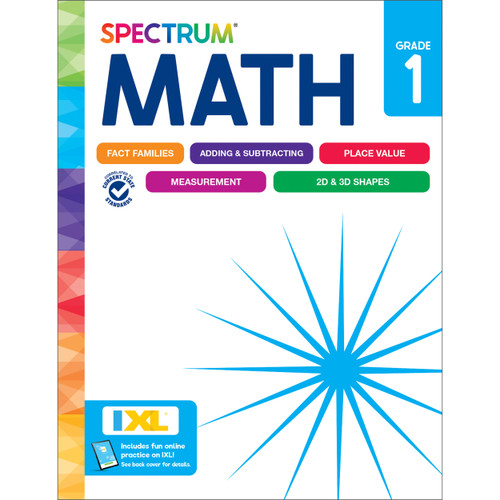 Spectrum Math Workbook, Grade 1 - 9781483871448 by Spectrum, Carson Dellosa Education, 9781483871448