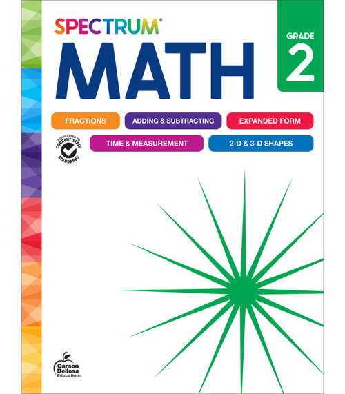 Spectrum Math Workbook, Grade 2 - 9781483871455 by Spectrum, Carson Dellosa Education, 9781483871455