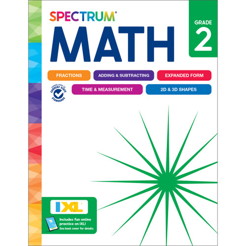 Spectrum Math Workbook, Grade 2 - 9781483871455 by Spectrum, Carson Dellosa Education, 9781483871455