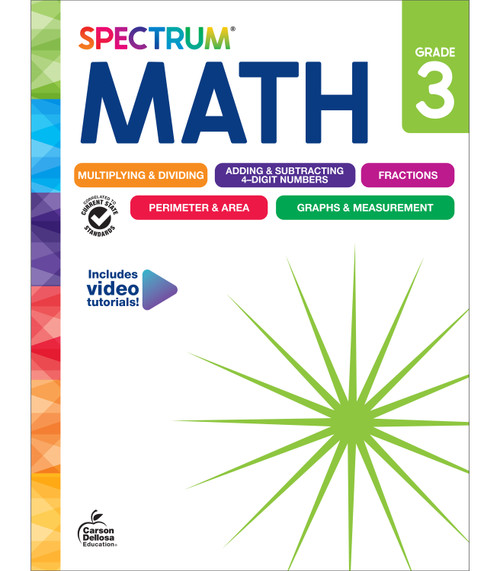 Spectrum Math Workbook, Grade 3 - 9781483871462 by Spectrum, Carson Dellosa Education, 9781483871462
