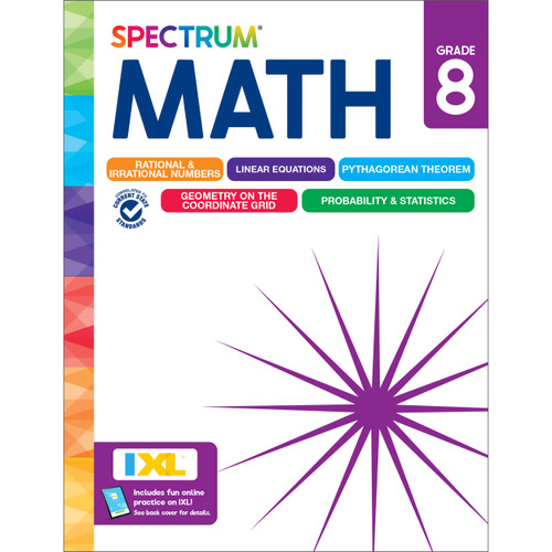 Spectrum Math Workbook, Grade 8 - 9781483871516 by Spectrum, Carson Dellosa Education, Elise Craver