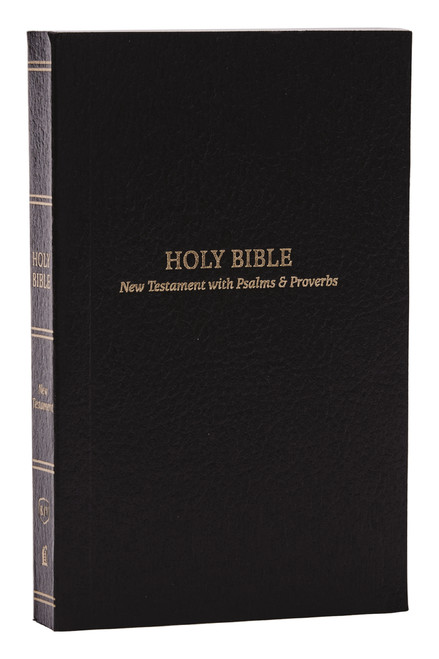 KJV Holy Bible: Pocket New Testament with Psalms and Proverbs, Black Softcover, Red Letter, Comfort Print: King James Version (Miniature Edition) by Thomas Nelson, 9781400334810