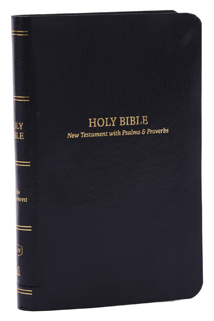 KJV Holy Bible: Pocket New Testament with Psalms and Proverbs, Black Leatherflex, Red Letter, Comfort Print: King James Version (Miniature Edition) by Thomas Nelson, 9781400334841
