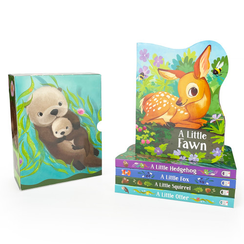 Cute Animals Board Book Set by Sydney Hanson, Carine Hinder, Melissa Manwill, Cottage Door Press, 9798890190864