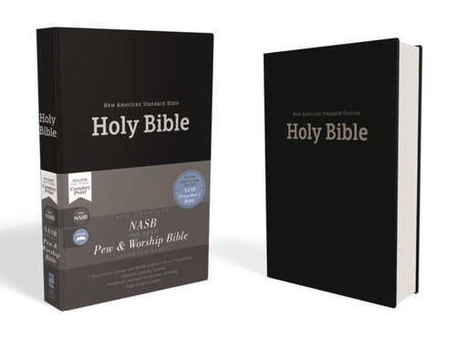 NASB, Church Bible (Pew Bible), Hardcover, Black, 1995 Text, Comfort Print by Zondervan, 9780310451044