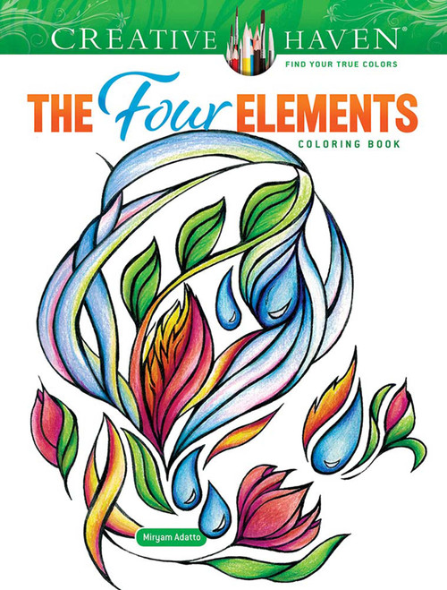Creative Haven The Four Elements Coloring Book by Miryam Adatto, 9780486853833