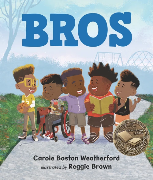 Bros ((A Rhyming Picture Book Celebrating Black Boy Joy, Friendship, and Imagination - For Kids Ages 4-8)) by Carole Boston Weatherford, Reggie Brown, 9781536220414