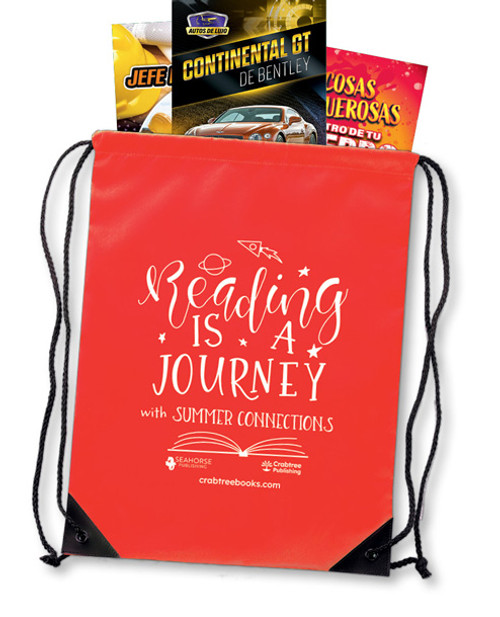 Sixth Grade Gold Spanish Summer Connections Backpack by Crabtree, Seahorse Publishing, 9781039853652