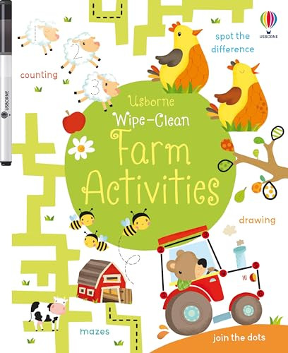 Wipe-Clean Farm Activities by Kirsteen Robson, Maria Neradova, 9781835405079