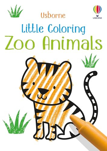 Little Coloring Zoo Animals by Kirsteen Robson, Jenny Brown, 9781835405109