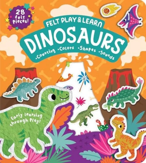 Dinosaurs Touchy-Feely Felt Play & Learn (Early Learning Made Fun with Felt) by Alice Barker, Ekaterina Beskova, 9781835550229