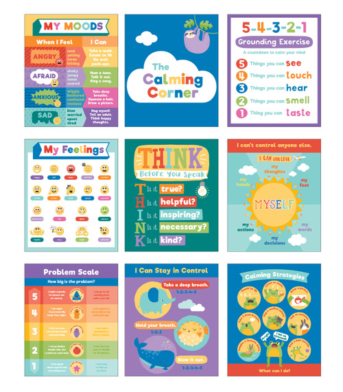 Calming Strategies Chart Set by Carson Dellosa Education, 9781483852997