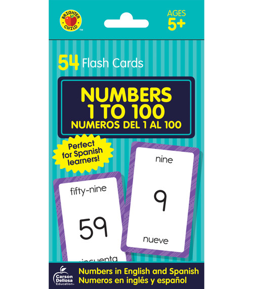 Numbers 1 to 100 Flash Cards (Numeros del 1 al 100) by Brighter Child, 9780769647999