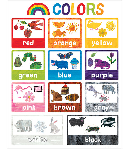 World of Eric Carle™ Colors Chart by Carson Dellosa Education, World of Eric Carle, 9781483854427