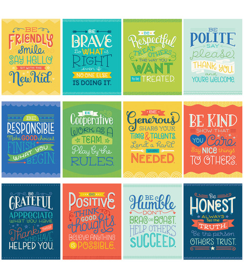 Mini Posters: Positive Character Traits by Carson Dellosa Education, 9781483856360
