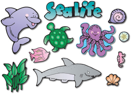 Sea Life Bulletin Board Set by D.J. Inkers, 9781594419997
