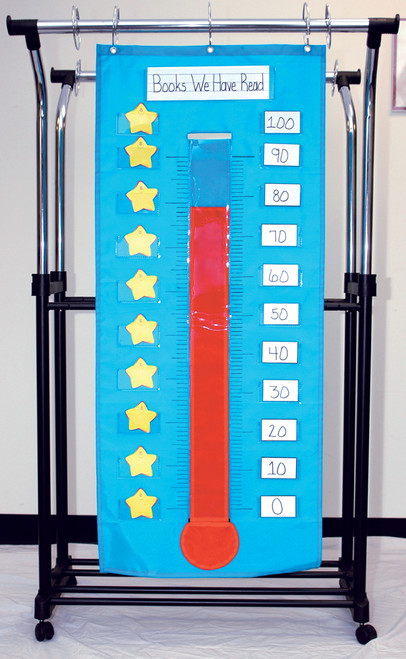 Thermometer/Goal Gauge Pocket Chart by Carson Dellosa Education, 9781604180039