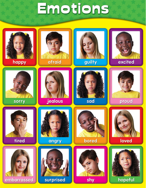 Emotions Chart by Carson Dellosa Education, 9781604180916