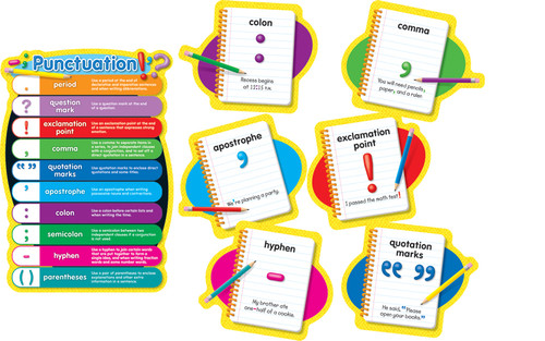 Punctuation Bulletin Board Set by Carson Dellosa Education, 9781604181654